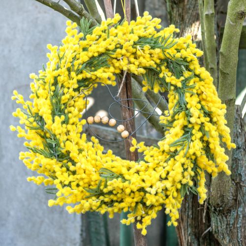 Artículo Planta artificial Acacia plateada Mimosa Floración amarilla 53cm 3 uds
