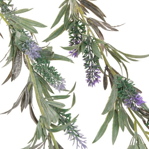 Artículo Guirnalda De Flores De Lavanda Artificial Púrpura Verde 180cm 2uds