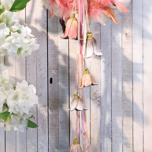 Artículo Decoración de flores de cerámica de lirio de los valles para colgar Ø5cm 6 piezas