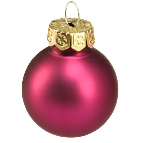 Artículo Mini bolas de cristal bolas de árbol de Navidad rosa Ø2,5cm 22ud