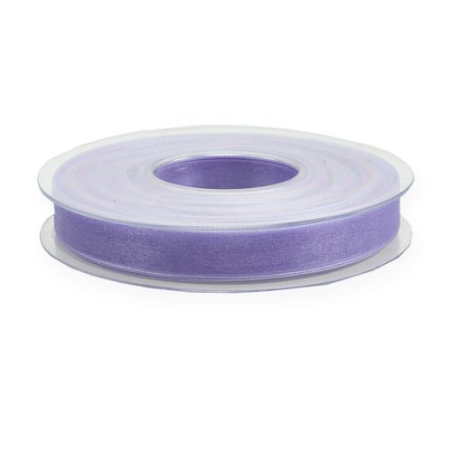 Artículo Cinta de organza cinta de regalo cinta morada orillo 15mm 50m