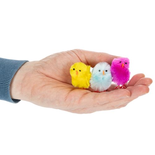 Artículo Conjunto de pollitos de Pascua para alegres decoraciones y manualidades de primavera, 4 cm, 10 piezas