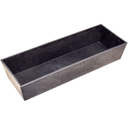 Artículo Versátil Bandeja de Plantación de Plástico Gris – Rectangular, 37 cm – Ideal para Jardinería Interior y Exterior – Paquete de 4