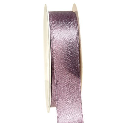 Floristik24 Cinta decorativa, cinta decorativa, cinta brillante, rosa, W25mm, L20m