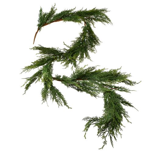 Guirnalda de abeto Thuja con colgador decorativo de frutas verde L175cm