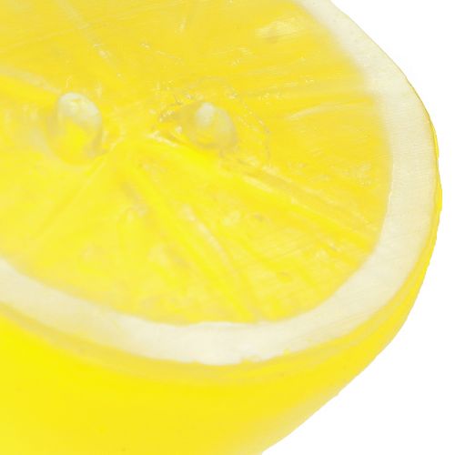 Artículo Limón decorativo mitades de limón artificial amarillo 5,5×4,5cm 36ud