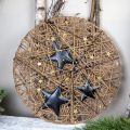 Floristik24 Decoración del árbol de Navidad decoración estrella metal negro oro Ø15cm 3ud