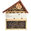 Floristik24 Hotel para insectos Casa para insectos marrón Madera 25cmx8,5cmx32cm