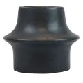 Floristik24 Portavelas portavelas negro cerámica Ø12cm H9cm