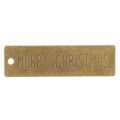 Floristik24 Feliz Navidad colgante navideño metal 7x2cm 6uds