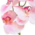 Floristik24 Orquídea Phalaenopsis artificial 9 flores rosa blanco 96cm