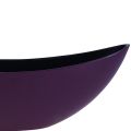 Floristik24 Cuenco decorativo barco planta violeta 38,5cm×12,5cm×13cm