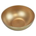 Floristik24 Cuenco decorativo cuenco dorado plástico brillo mate Ø20cm H7cm