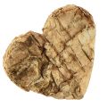 Floristik24 Decoración dispersa corazón de madera corazones de madera corteza de abedul 4cm 60ud