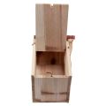 Floristik24 Caja nido casita para pájaros de madera natural marrón/beige 23cm 1ud