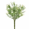 Floristik24 Flores artificiales blancas Ramo de flores artificiales planta de hielo blanco 26cm