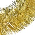 Floristik24 Glamorosa guirnalda de oropel dorado de 270 cm: perfecta para decoraciones festivas y elegantes
