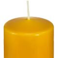 Floristik24 Vela de pilar PURE velas Wenzel miel amarilla 130/60mm