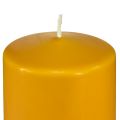 Floristik24 Vela de pilar PURE velas Wenzel miel amarilla 130/70mm