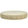 Floristik24 Cinta de encaje cinta decorativa encaje beige B18mm 20m